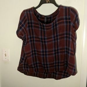 Plaid top